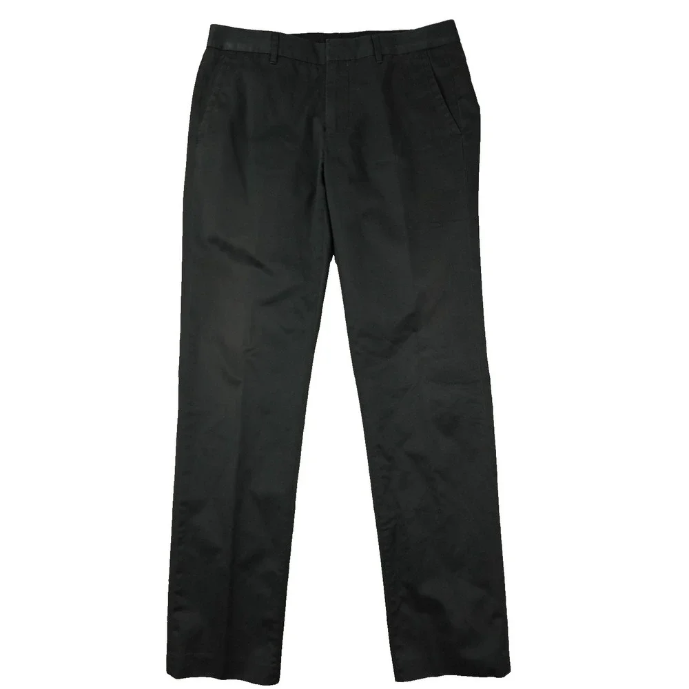 Bonobos Weekday Warrior Tuesday Pants Men's 32x32 Black Flat Front Office